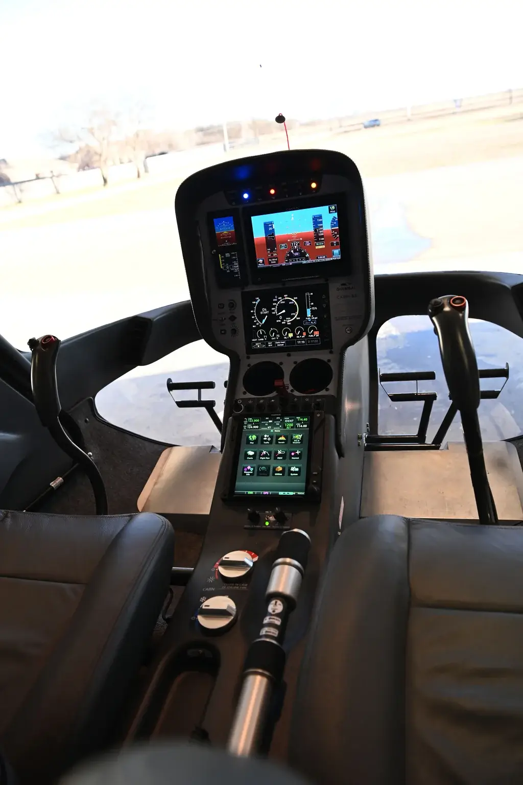Cabri helicopter instrument panel at TruFlight