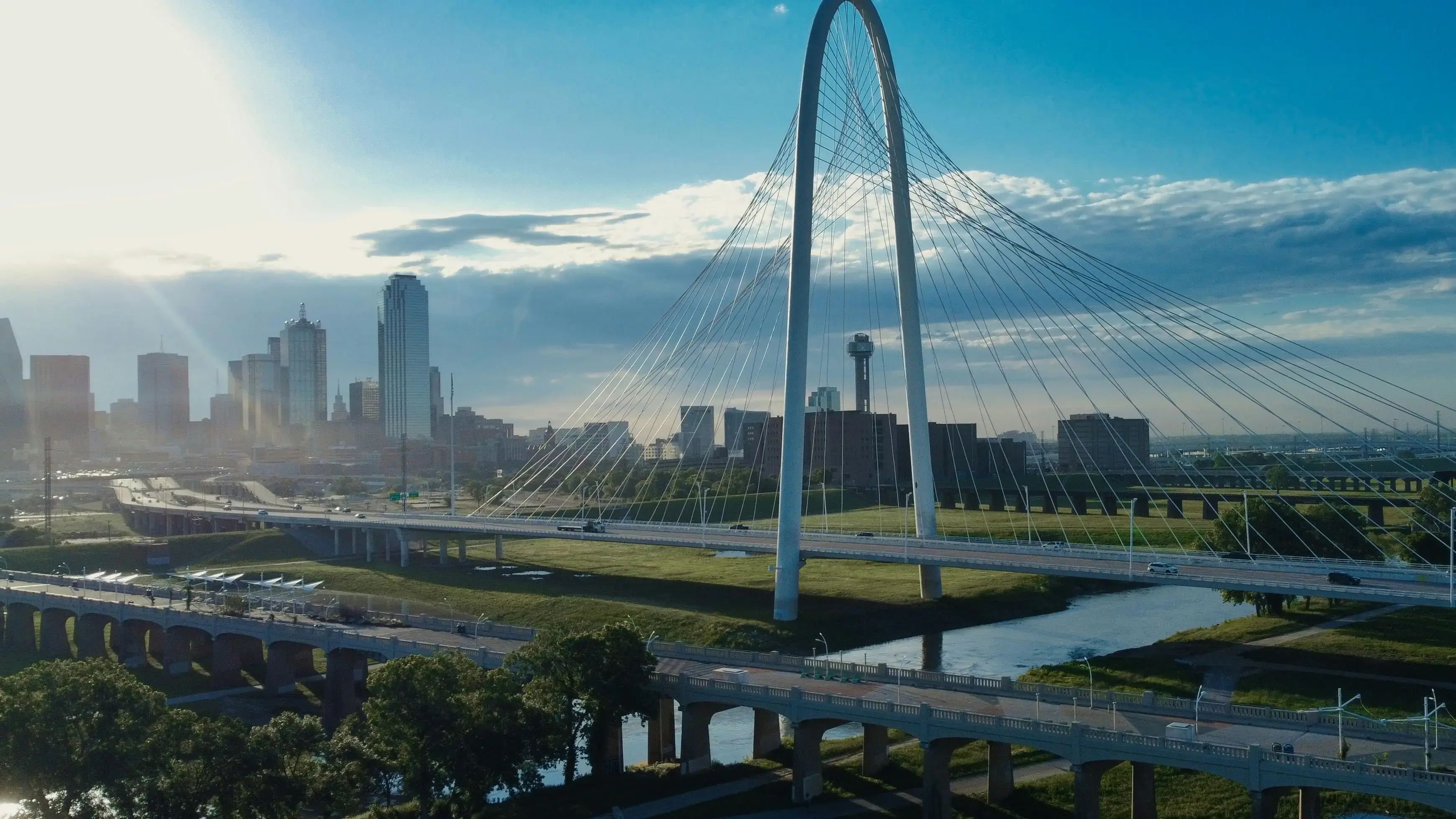 Margaret Hunt Hill bridge in Dallas, Texas